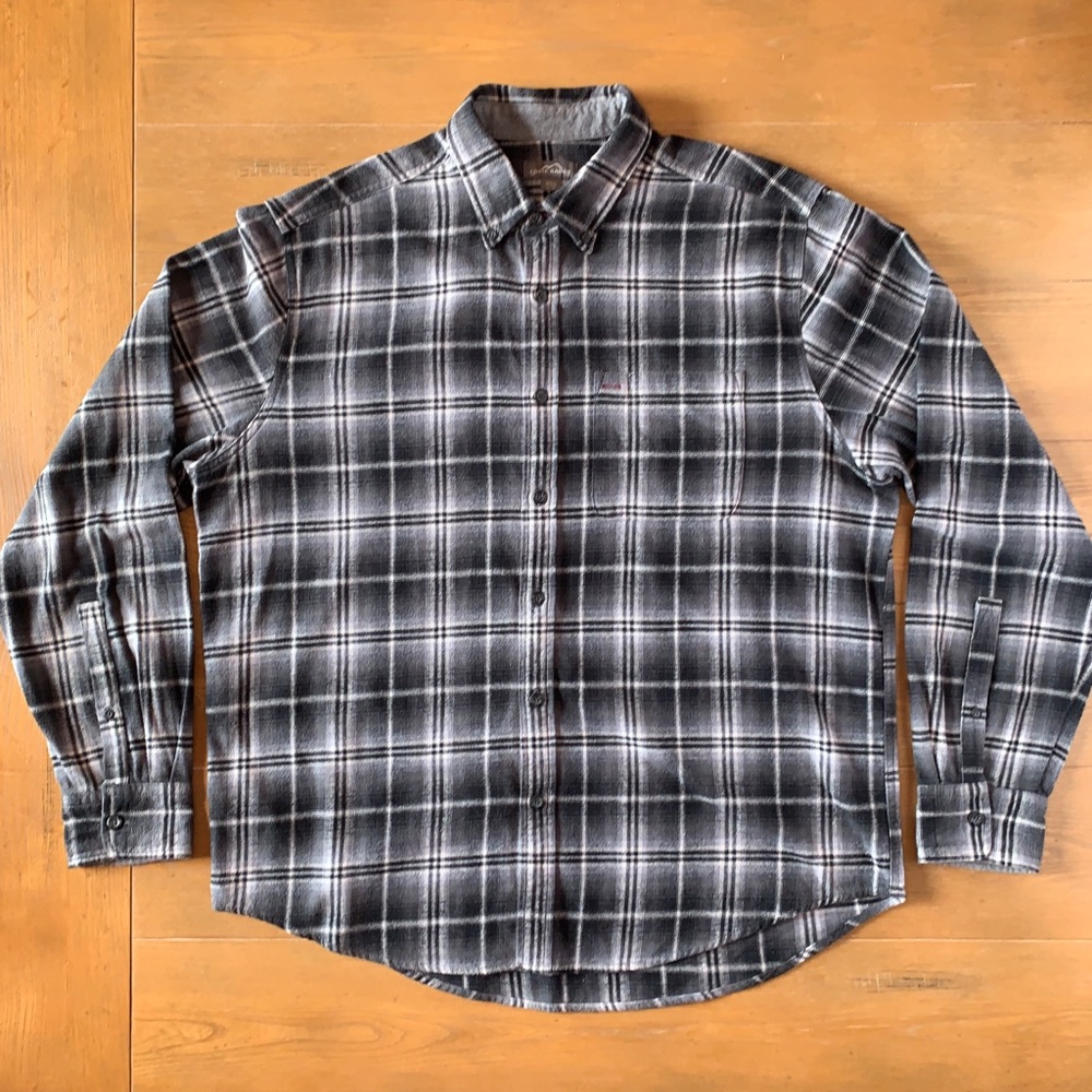Eddie Bauer Black and White Flannel
